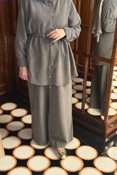 Kupra İkili Tesettür Takım Haki