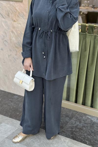 Kupra İkili Tesettür Takım Antrasit